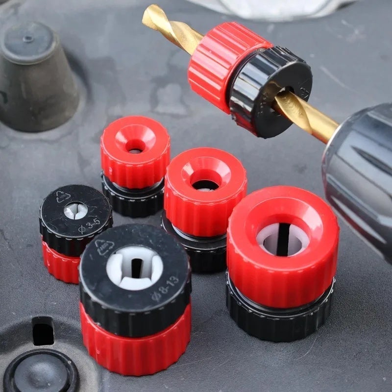 1/10x Drilling Depth Control Adjustable Drill Bit Depth Stop Woodworking Drill Bit Stoppers Limit Rings Hole Drilling Guide Tool - Image 1