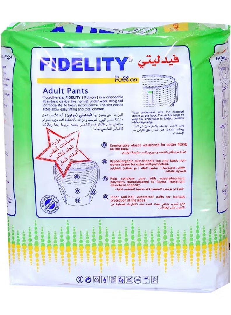 FIDELITY ADULT PULL ON PANT LARGE 10pcs - Image 1