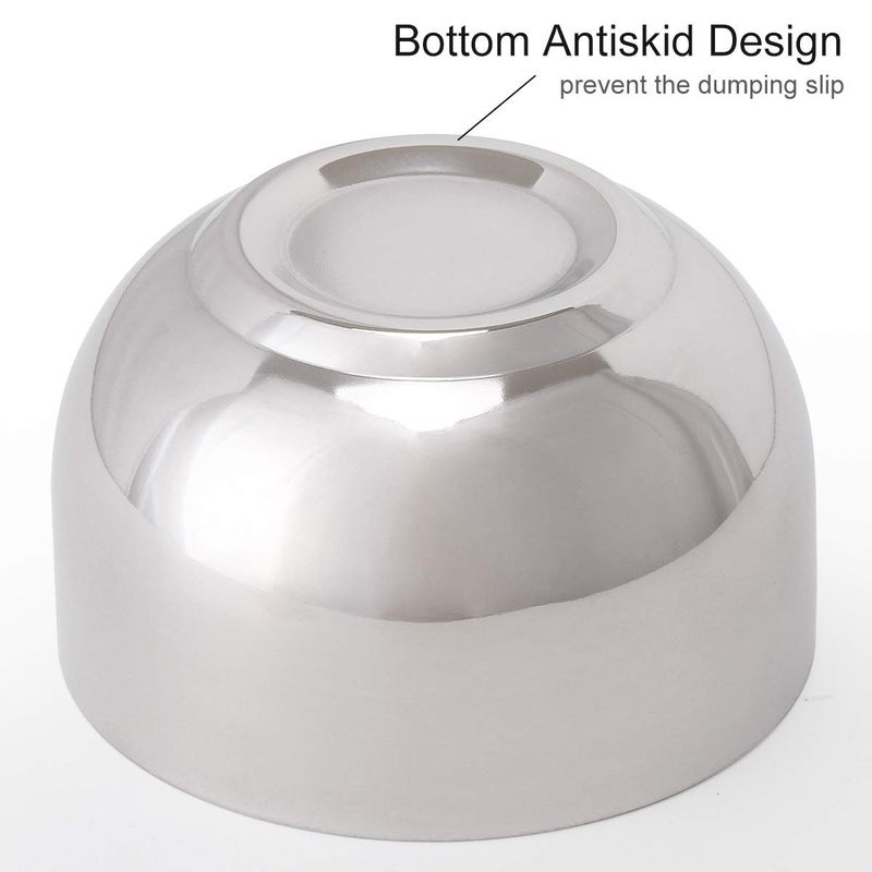 Akstore Men's Durable Shave Soap Cup Stainless Steel Heat Insulation Smooth Shaving Mug Bowl (Medium) - Image 5