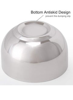 Akstore Akstore Men's Durable Shave Soap Cup Stainless Steel Heat Insulation Smooth Shaving Mug Bowl (Medium)  - Image 3