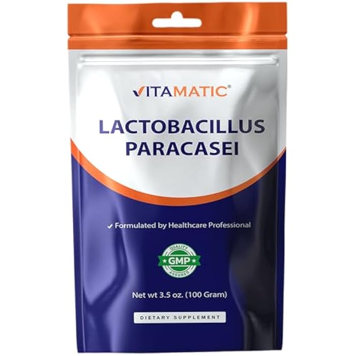Vitamatic Lactobacillus Paracasei Probiotic Powder - Digestive Health Support - 100 Gram (3.5 OZ) - 100 Servings - Image 1