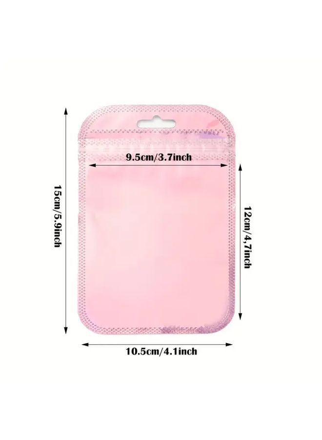 100pcs Reusable Resealable Macaron Bags For Jewelry Storage 4 13X5 91 Inch Yellow Green Blue Pink - Image 3