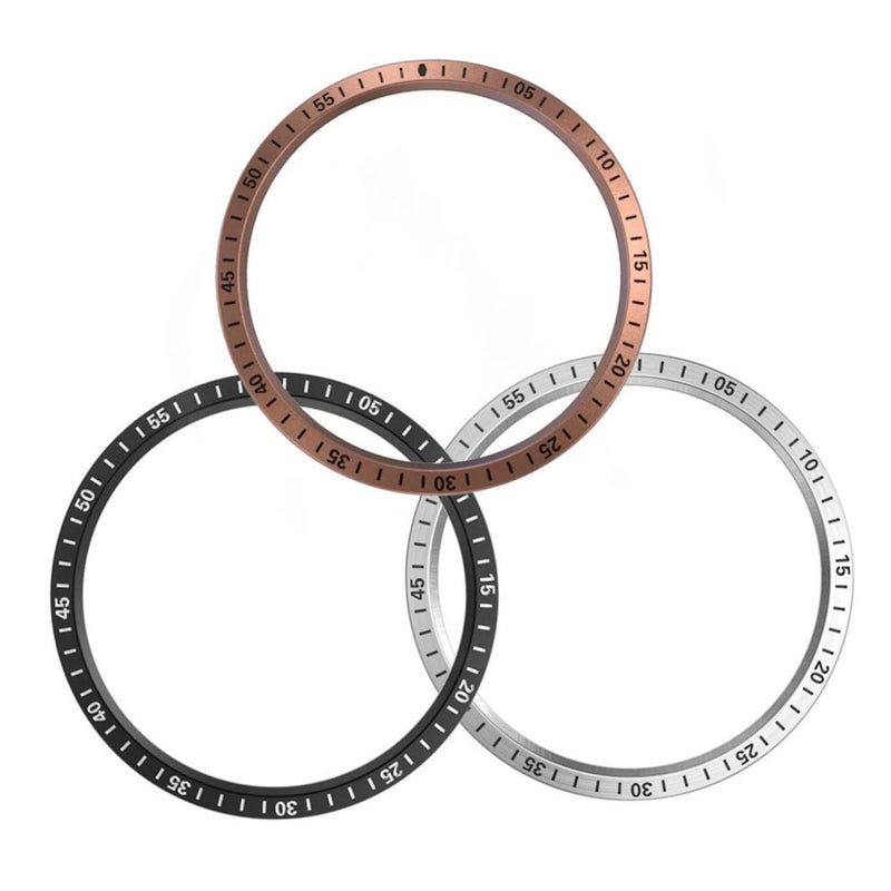 2Pcs Stainless Steel Watch Bezel Cover Rose Gold Scratch Resistant Adhesive Protector Case - Image 5