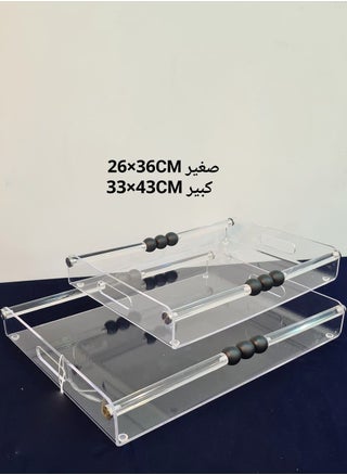 شفاف /أسود