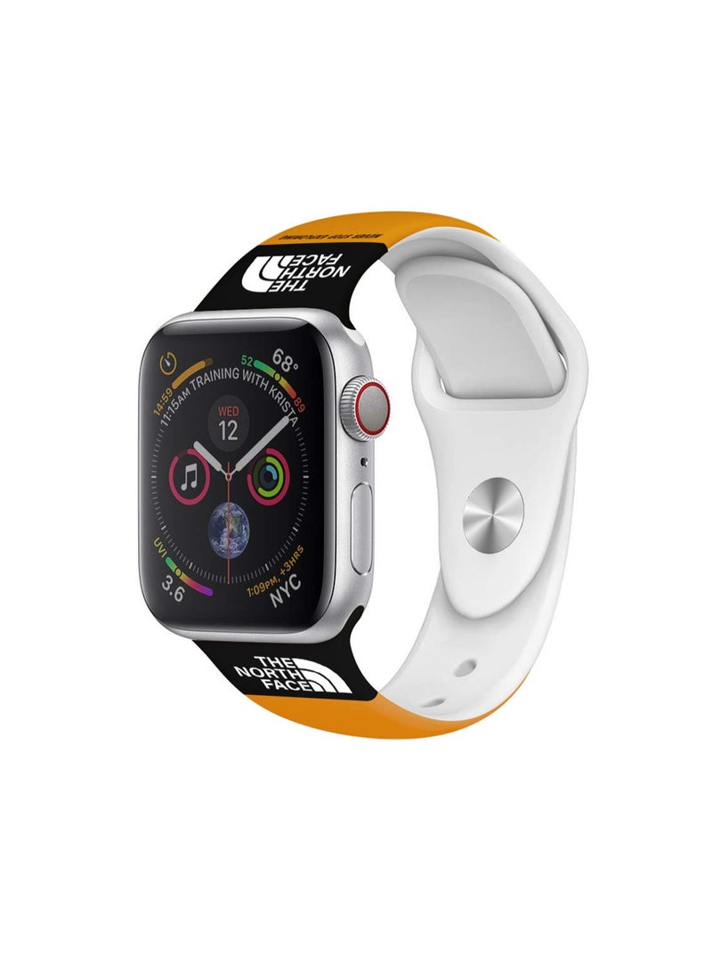 Orange 38/40/41mm Universal Compatible With Apple Watch, Suitable For Both Men And Women, The Back Strap Wristband Is Compatible With Iwatch Series - Image 1