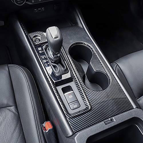 Kadore Carbon Fiber Pattern Interior Gear Shift Panel Cup Holders Frame Cover Trim for 2019-2022 2023 2024 Nissan Altima SV SR SL Platinum (Left Hand Drive) 1pc - Image 3