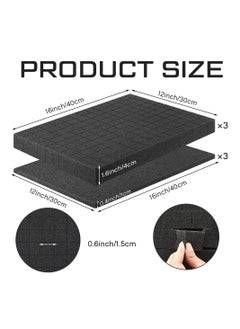 Y&D Pick Apart Foam Insert 6 Set Pluck 2 Sizes Pre Cubed for Interlocking Cases Tool Box Padding with Separated Bottom Camera Packing Storage Board Games  - Image 2
