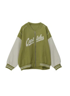 Mj 88 Xuanchen Plus Size Women's Autumn New Chubby Girl Retro American Long Sleeve Short Contrast Color Baseball Jacket