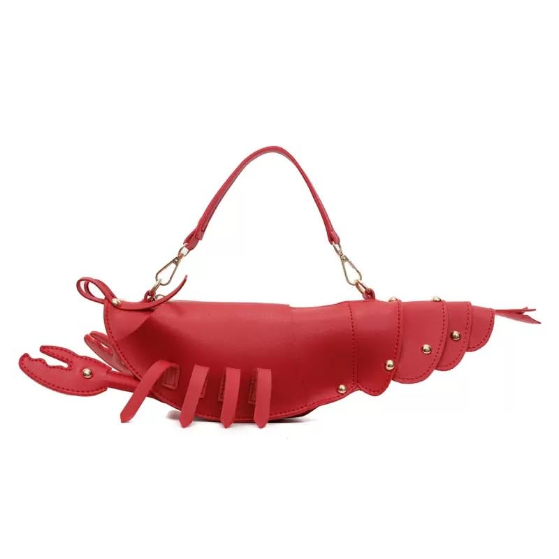 Ueeksry Cute 3D Lobster Shoulder Bag Crossbody Bag, Novelty Purse, Unique Animals Shaped Handbag for Women - Image 1