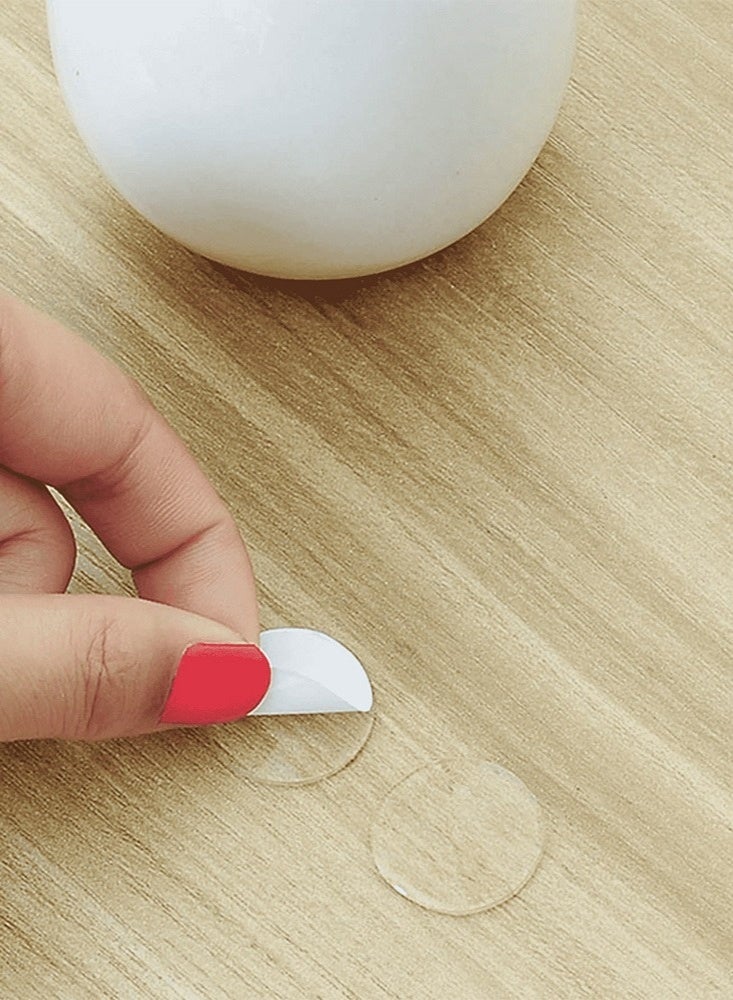 Strong double sided circular adhesive tape stickers suitable for all kinds of adhesive use without affecting the appearance of the item 210 pcs - Image 1