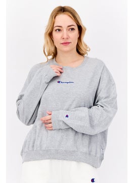 Champion Women Sportswear Fit Long Sleeve Outdoor Sweatshirt, Grey  - Image 1