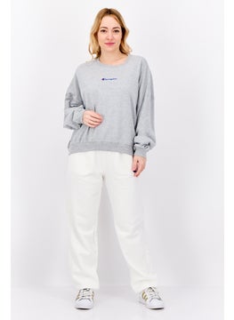 Champion Women Sportswear Fit Long Sleeve Outdoor Sweatshirt, Grey  - Image 4
