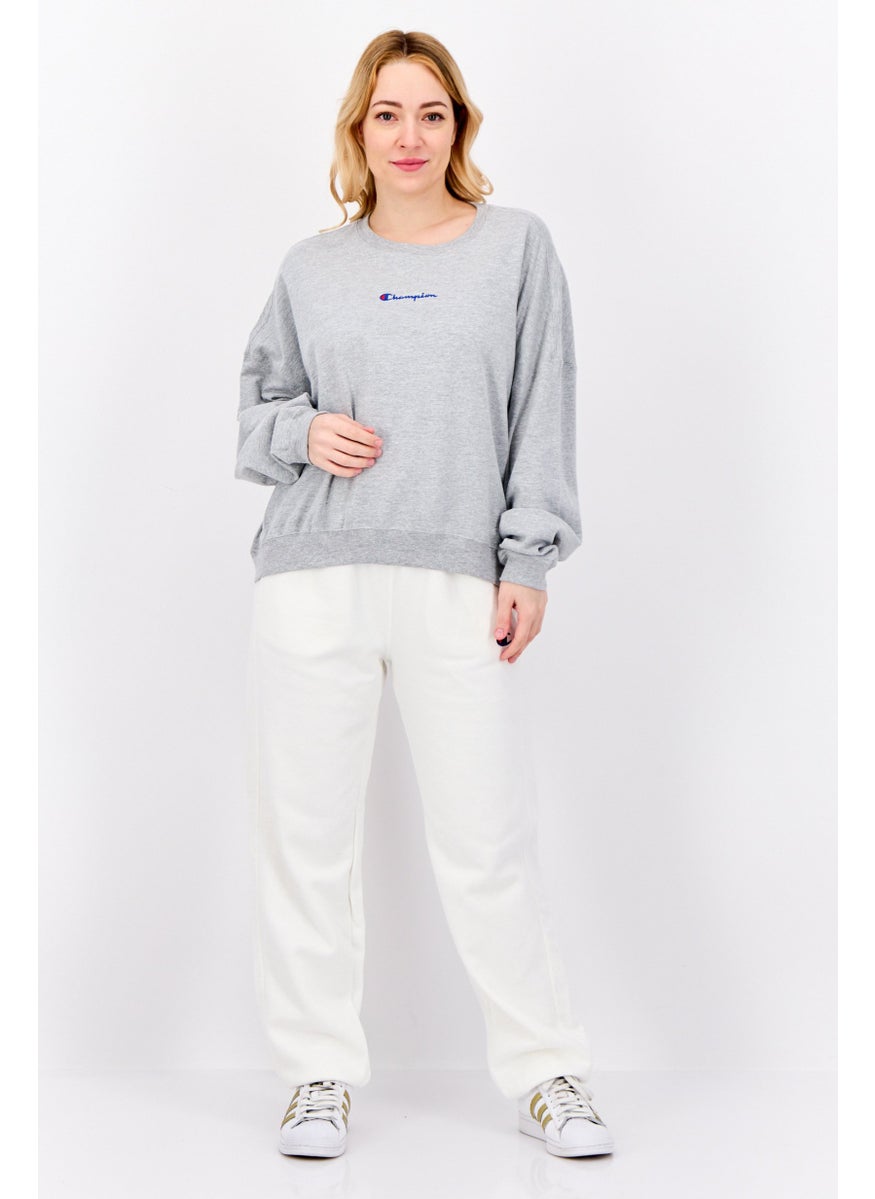 Champion - Women Sportswear Fit Long Sleeve Outdoor Sweatshirt, Grey - Image 1