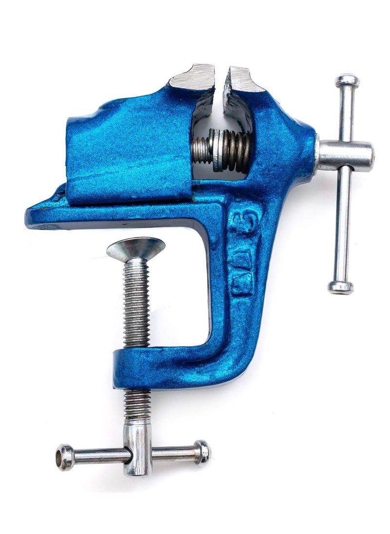 globus GLOBUS 1280 BLUEMULTICOLOUR CAST IRON BABY VICE 40 MM WITH MEASURING TAPE 3 MTR 12 FEET 72 INCH  - Image 4