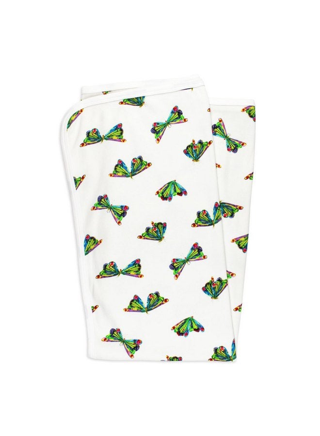 L'ovedbaby Baby Girls Organic Blanket, Butterfly - Image 1