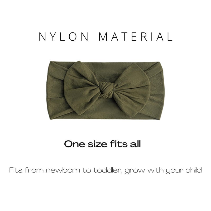 Prohouse 16PCS Baby Nylon Headbands Hairbands Hair Bow Elastics for Baby Girls Newborn Infant Toddlers Kids - Image 2