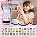 E teacher Kids Smart Phone for Girls Toys 397 Touchscreen Kids Cell Phone Christmas Birthday Gifts for Girls Age 312 Toddler Learning Play Toy Phone 8GB Card Pink - Image 4
