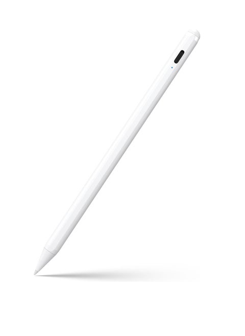 Stylus Pen for iPad 9th & 10th Generation - 2X Fast Charging Active Pen Compatible with Apple iPad Pro 2018-2024 11"/12.9"/M4, iPad Air 3/4/5/M2, iPad 6-10, iPad Mini 5/6 6th Generation, White