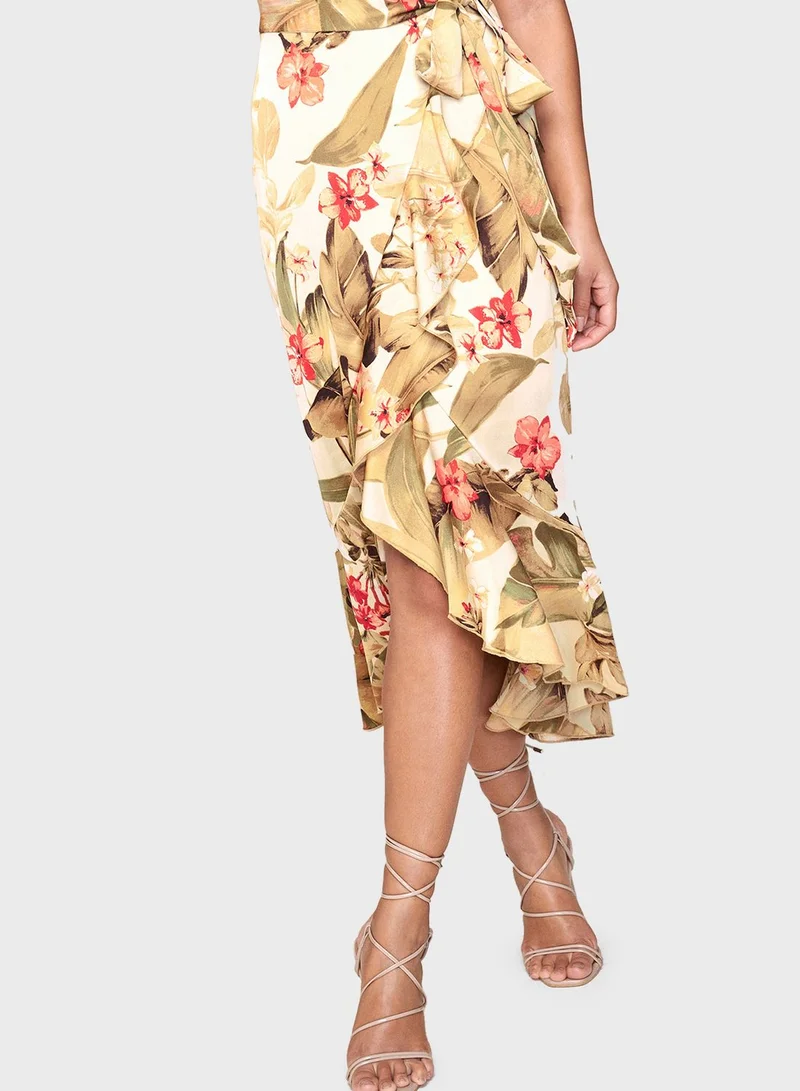 LIPSY Halter Neck Printed Dress