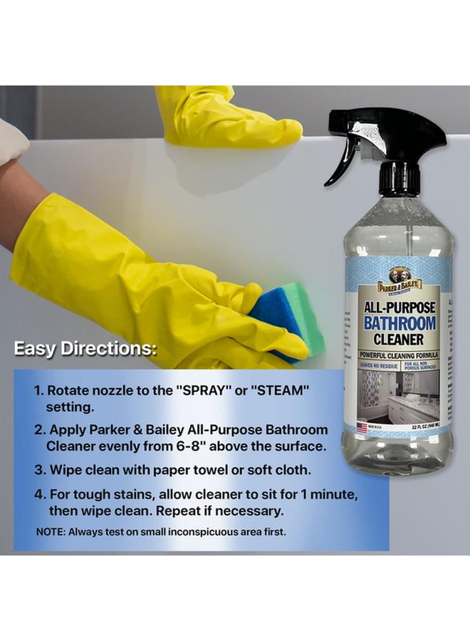 Parker & Bailey All Purpose Bathroom Cleaner Clear 32oz 715324 - Image 3