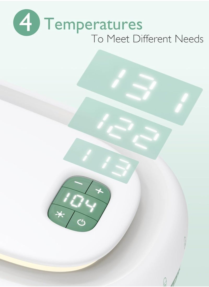 Momcozy Baby Wipe Warmer, Innovative Spring Design, Large Capacity Wipes Dispenser, Fast and Even Heating, 4 Modes of Temperature Heating Control, Diaper Wipe Warmer with Night Light  - Image 2