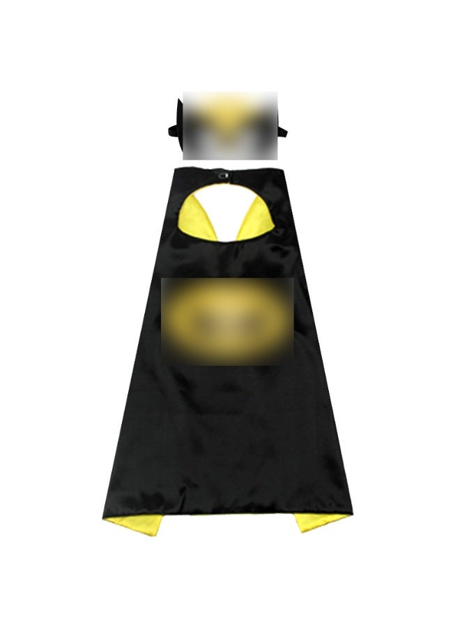 NIBEMINENT Halloween double-layer children's hero anime cape, Superman Captain America ice cape, male hero cape performance