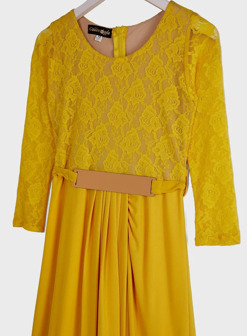 Little Golden Apple Kids Long Dress