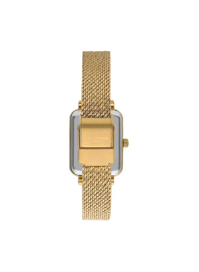 Lee Cooper White Mop Women's Mesh Analog Watch LC07815.120 - 20.5*26 mm for Women | Best Price UAE
