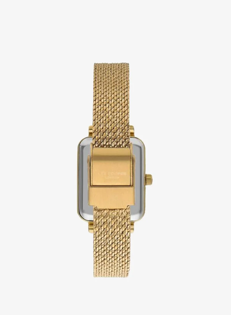 Lee Cooper White Mop Women's Mesh Analog Watch LC07815.120 - 20.5*26 mm for Women | Best Price UAE