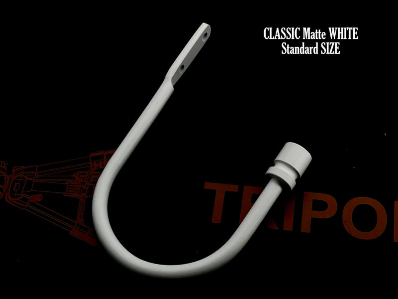 ARNORX Matte White Curtain Holdbacks, Wall Mounted Drape Tiebacks, Solid Steel Hooks, 2 PCS - Image 3