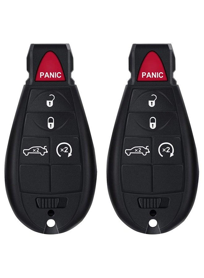 ECCPP جهاز تحكم عن بعد 2X 08-15 لشركة كرايسلر 300 لشركة دودج تشالنجر دورانغو ماغنوم لجهاز جيب جراند شيروكي دخول بدون مفتاح 56046639AC 56046639AD 56046639AE-433Mhz - Image 1