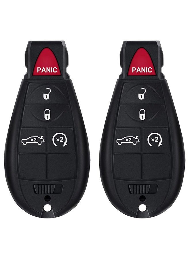 ECCPP جهاز تحكم عن بعد 2X 08-15 لشركة كرايسلر 300 لشركة دودج تشالنجر دورانغو ماغنوم لجهاز جيب جراند شيروكي دخول بدون مفتاح 56046639AC 56046639AD 56046639AE-433Mhz - Image 2