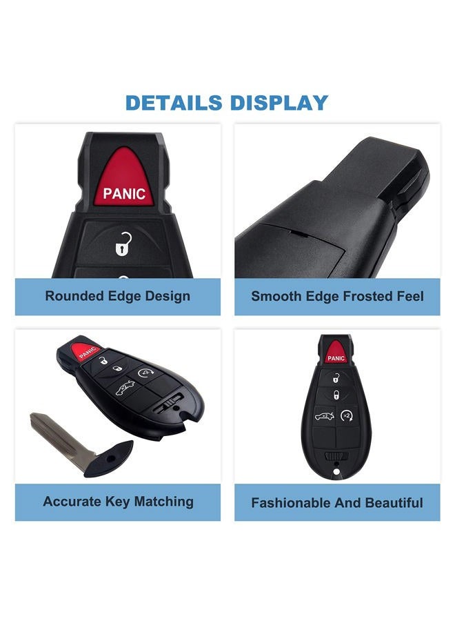 ECCPP جهاز تحكم عن بعد 2X 08-15 لشركة كرايسلر 300 لشركة دودج تشالنجر دورانغو ماغنوم لجهاز جيب جراند شيروكي دخول بدون مفتاح 56046639AC 56046639AD 56046639AE-433Mhz - Image 5