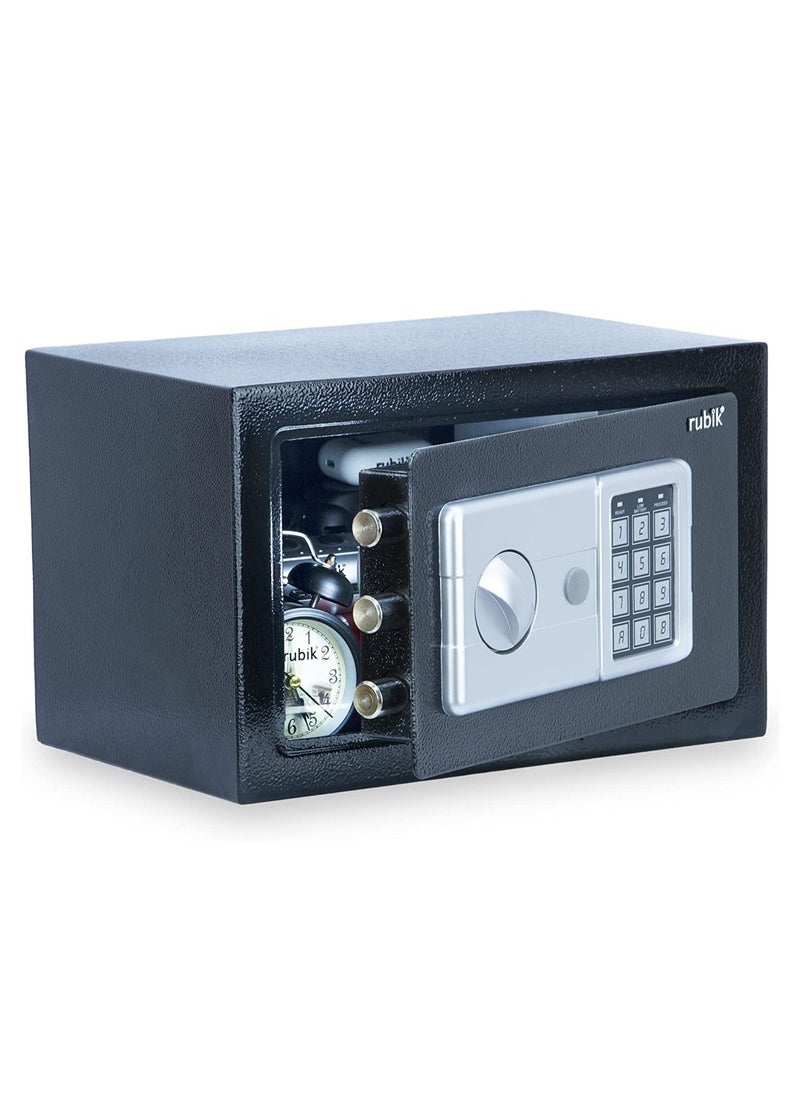 Rubik Safe Box with Key and Pin Code Keypad Lock for Money Cash Jewelry Passports Home Office Security RB20HASH 31x20x20cm  - Image 2