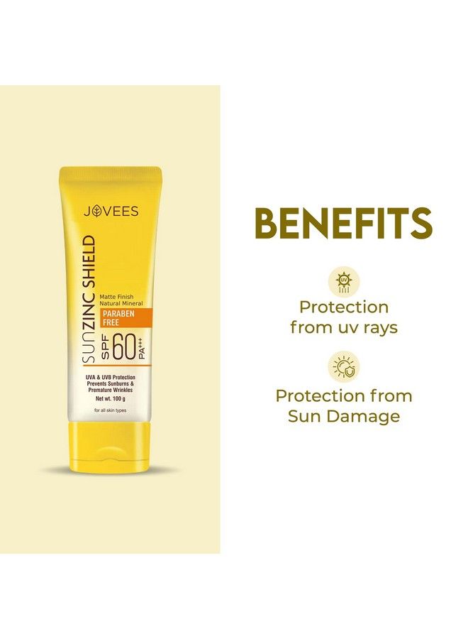 Jovees Sun Zinc Shield Spf 60100 Gm Cream - Image 5