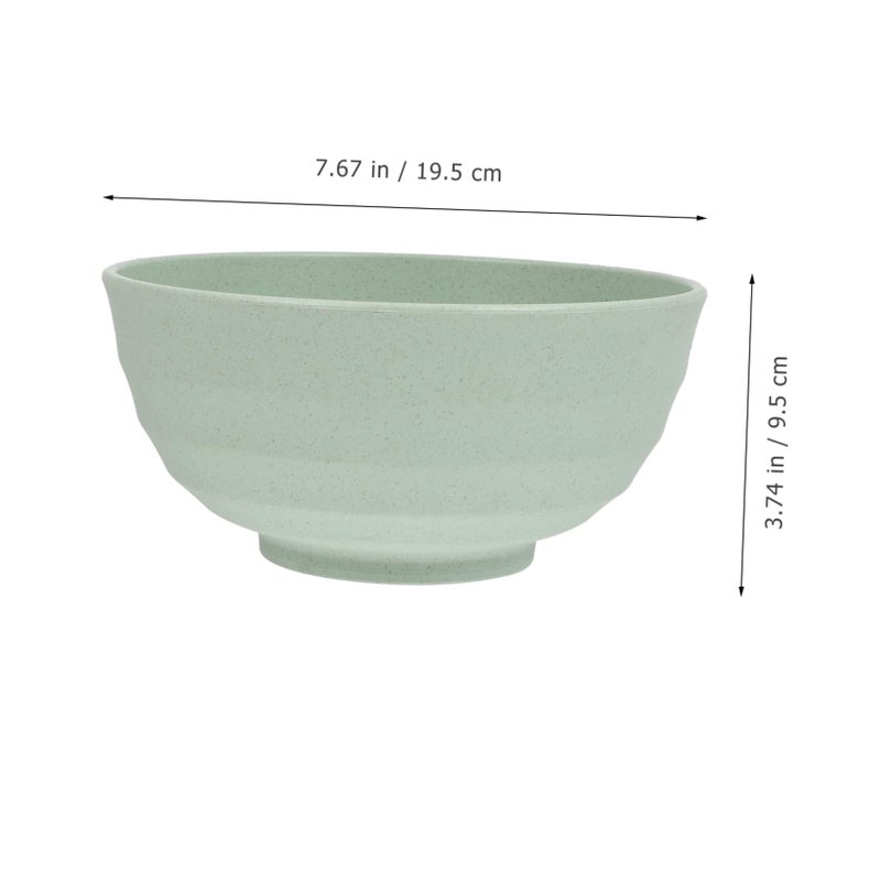 4Pcs Straw Bowls for Noodles Soup and Salad Easy to Clean Dinnerware Home Use - Image 4