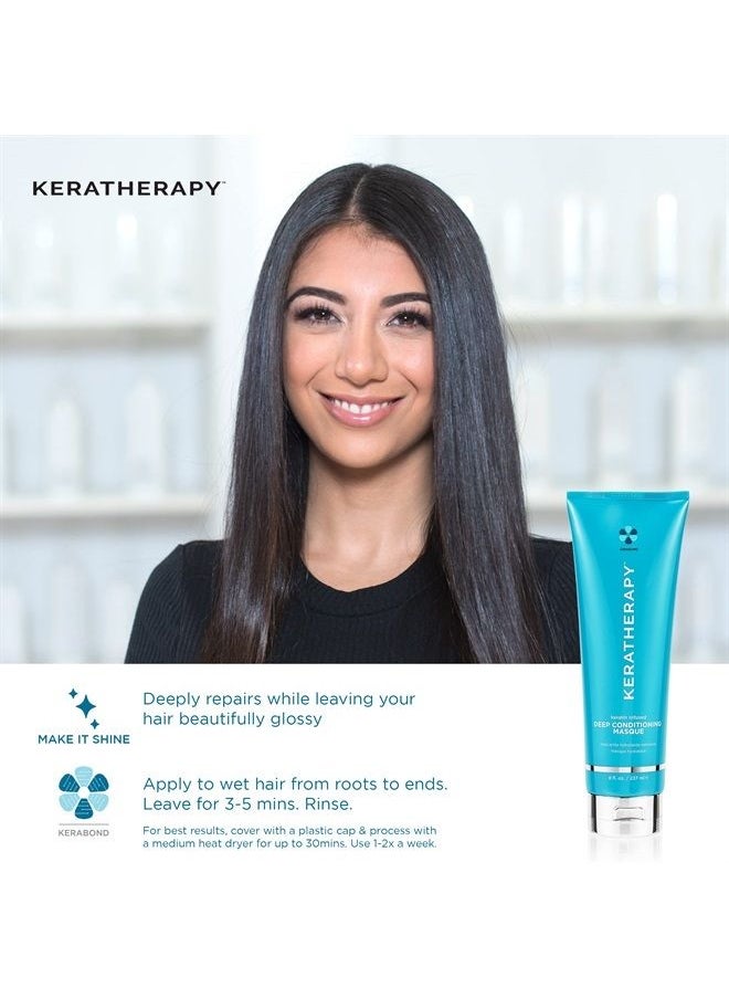 KERATHERAPY Keratherapy Keratin Infused Moisture Shampoo, 10.1 fl. oz., 300 ml - Anti Frizz Moisture Shampoo for Oily Scalp and Dry Ends - Kerabond Technology, Aloe Vera, & Willow Bark  - Image 2