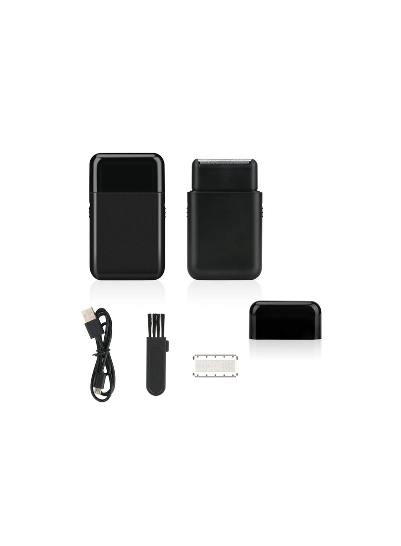 Electric Shaver, USB Rechargeable Electric Razor, Men Cordless Electric Foil Shaver with Pop Up Precision Trimmer, Portable Wet and Dry Shaver for Men's Beard Shaving Trimming Grooming