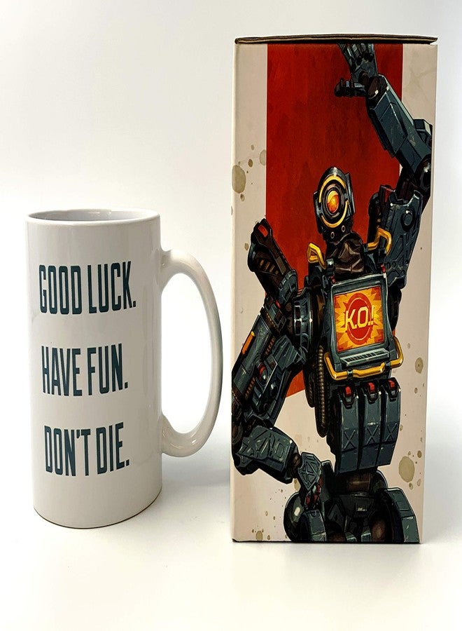 Surreal APEX legends Pathfinder 11 OZ Coffee Mug and Set of 4 Coaster Set - Image 3