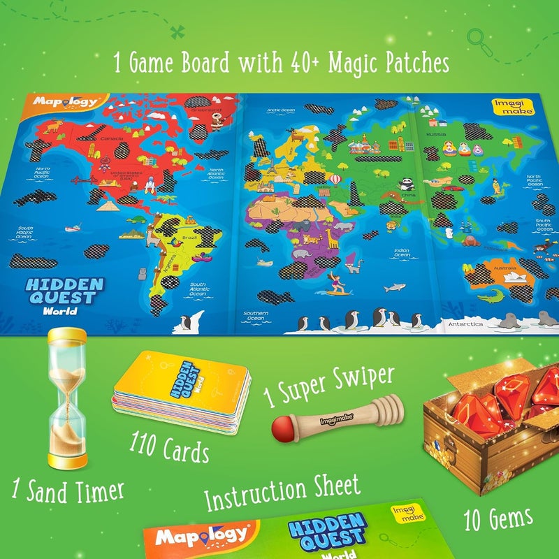 Imagimake لعبة لوحية للأطفال: خريطة مغامرات البحث المخفية - Image 2