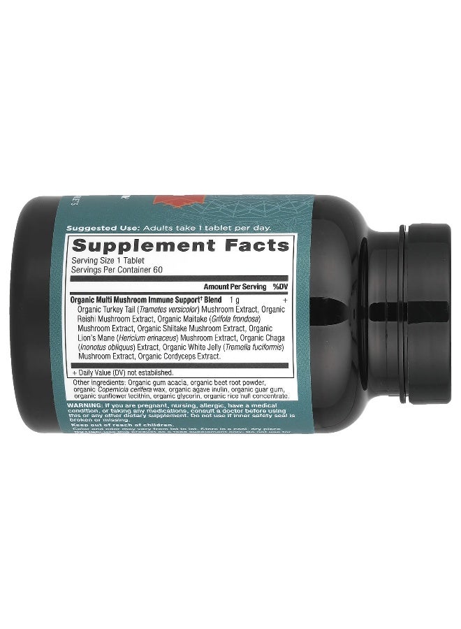 Ancient Nutrition, Multi Mushroom, Daily Immune Defense, 60 Tablets - Image 2