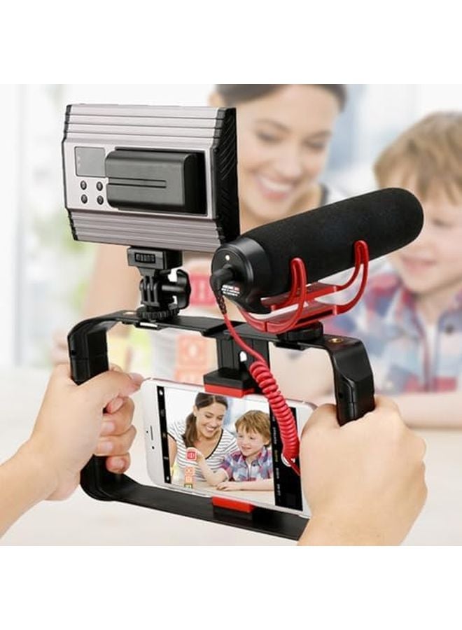 Handheld Video Rig Stabilizer with Two Handles for Stable Shooting Bloggers Streamers Filmmaking - Image 5