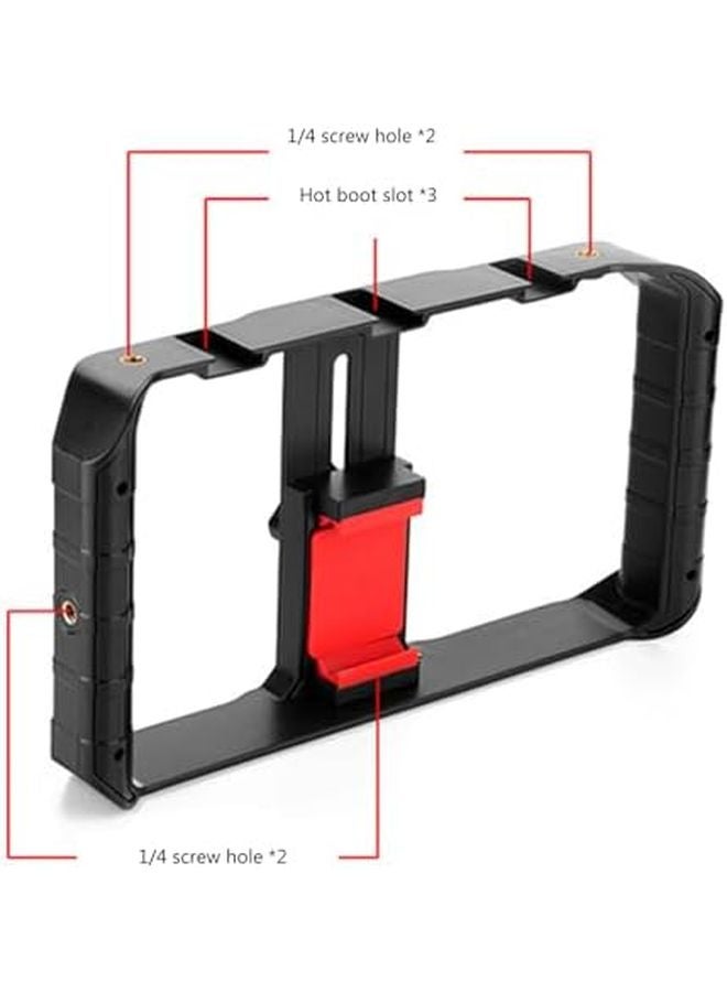 Handheld Video Rig Stabilizer with Two Handles for Stable Shooting Bloggers Streamers Filmmaking - Image 4