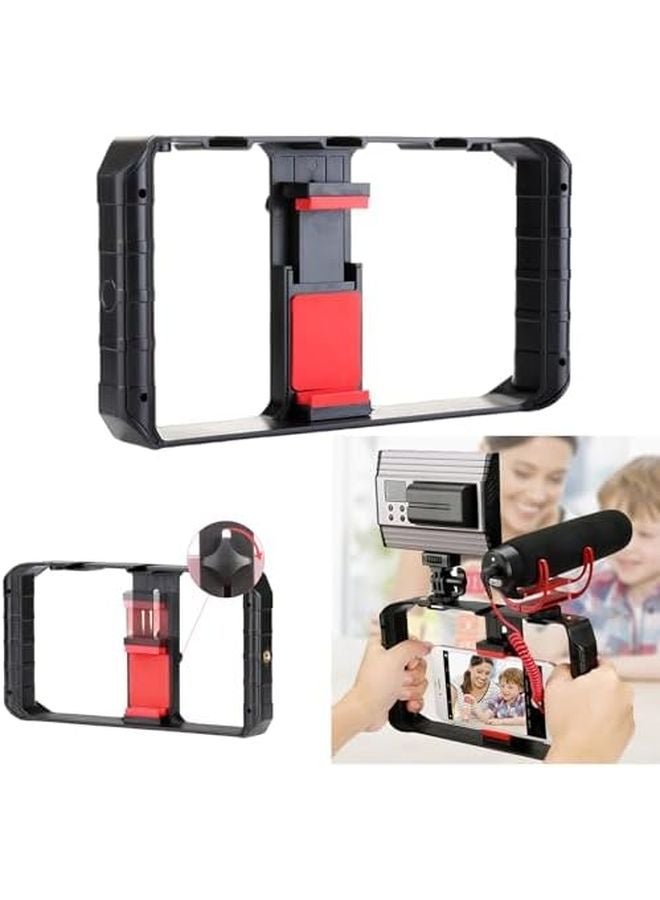 Handheld Video Rig Stabilizer with Two Handles for Stable Shooting Bloggers Streamers Filmmaking - Image 3