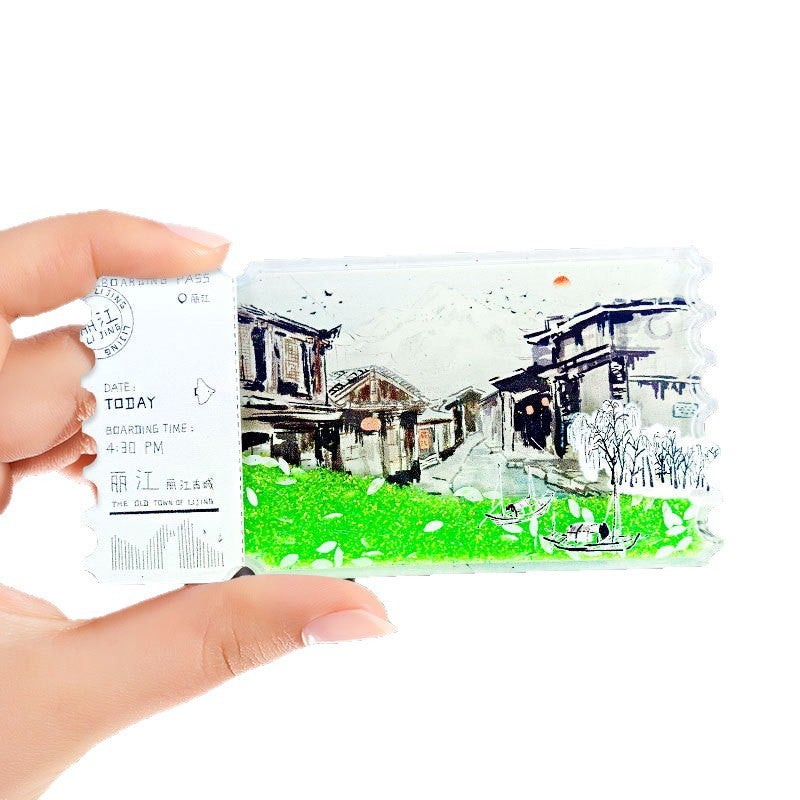 Yunnan Travel Fridge Magnet - Acrylic City Souvenir - Image 3