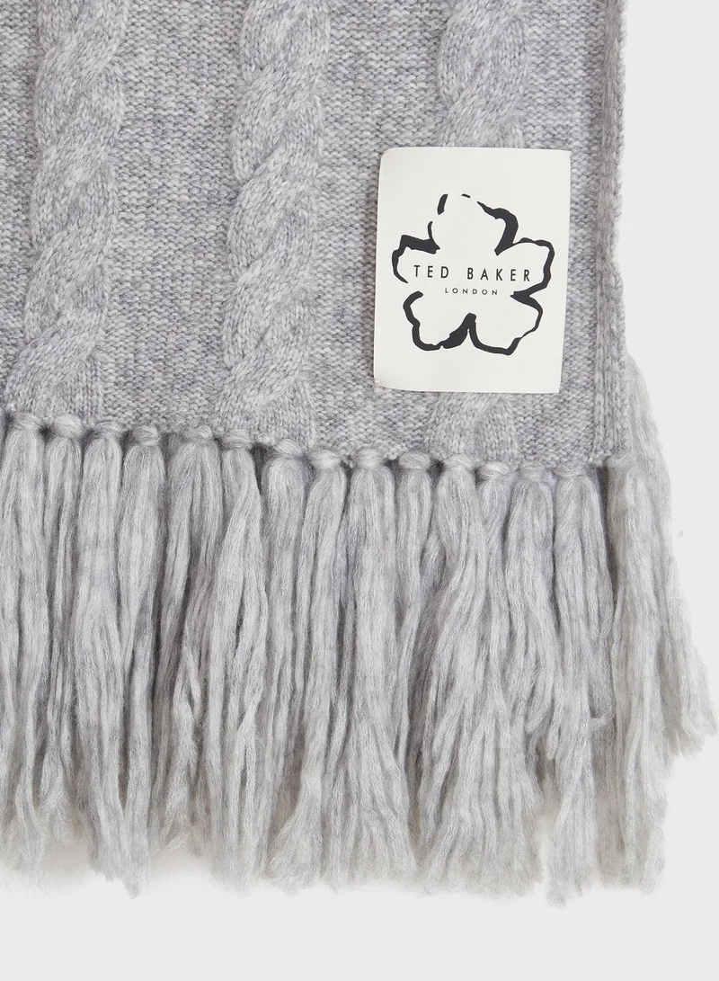 Ted Baker Chunky Cable Knitted Scarf