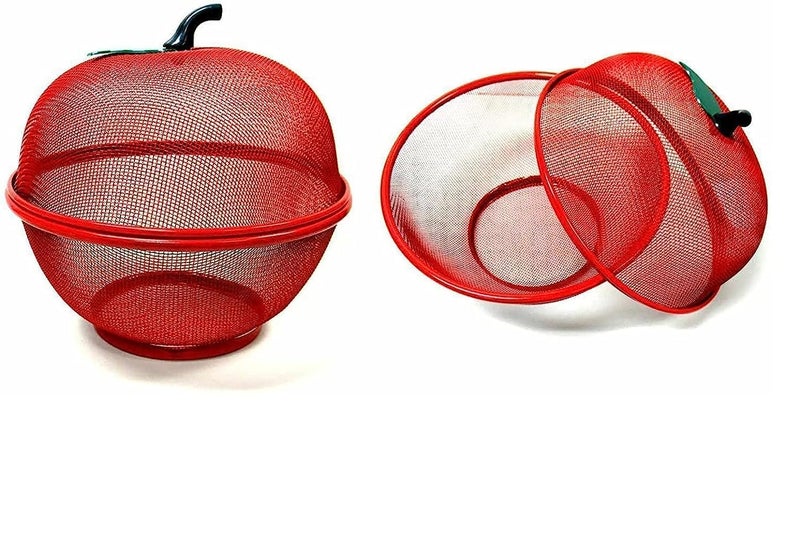 CALIST Apple Shape Net Fruits Basket for KitchenFruits Vegetables Basket for KitchenDrain Wash - Image 3