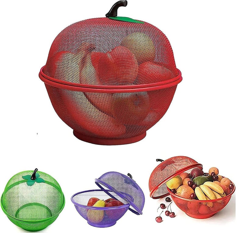 CALIST Apple Shape Net Fruits Basket for KitchenFruits Vegetables Basket for KitchenDrain Wash - Image 4