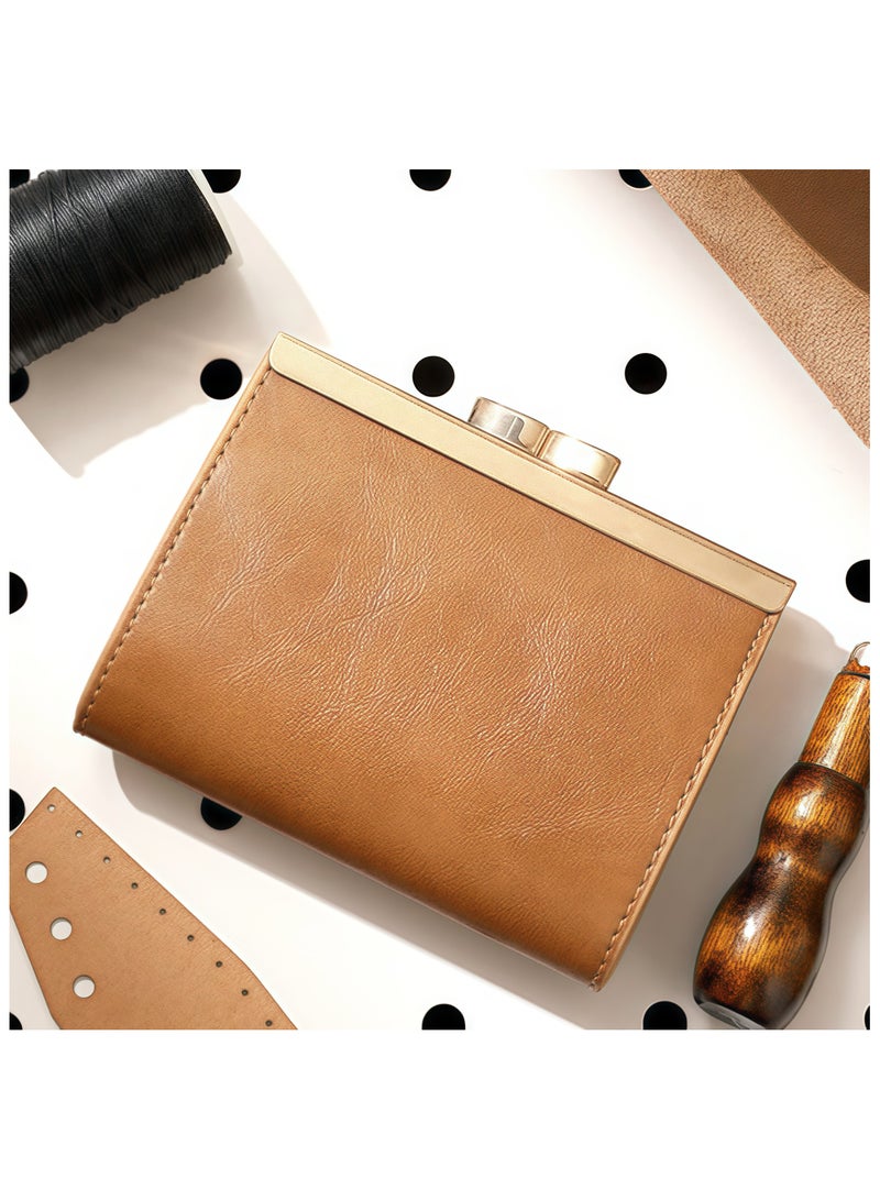 Pure color coin purse , high-quality leather, strong and durable. Lightweight and three-dimensional, stylish and simple. Large capacity, delicate and durable. Multi-card design,easy to use.  - Image 3