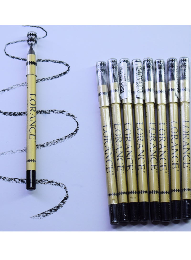LORANCE 9 Pieces Super Longwear Eye Liner Night Black - Image 1